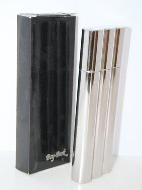 Bey Berk Stainless Steel Double Cigar Holder Tube With 2 Oz. Flask